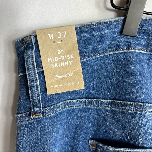 MADEWELL 9" Midrise Skinny Jeans NWT in Size 37 - Picture 3 of 8